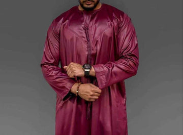 Maroon Emirati Thobe