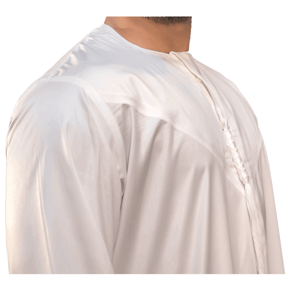 White Emirati Thobe | Islamic Men’s Apparel | Hub Alhaya 